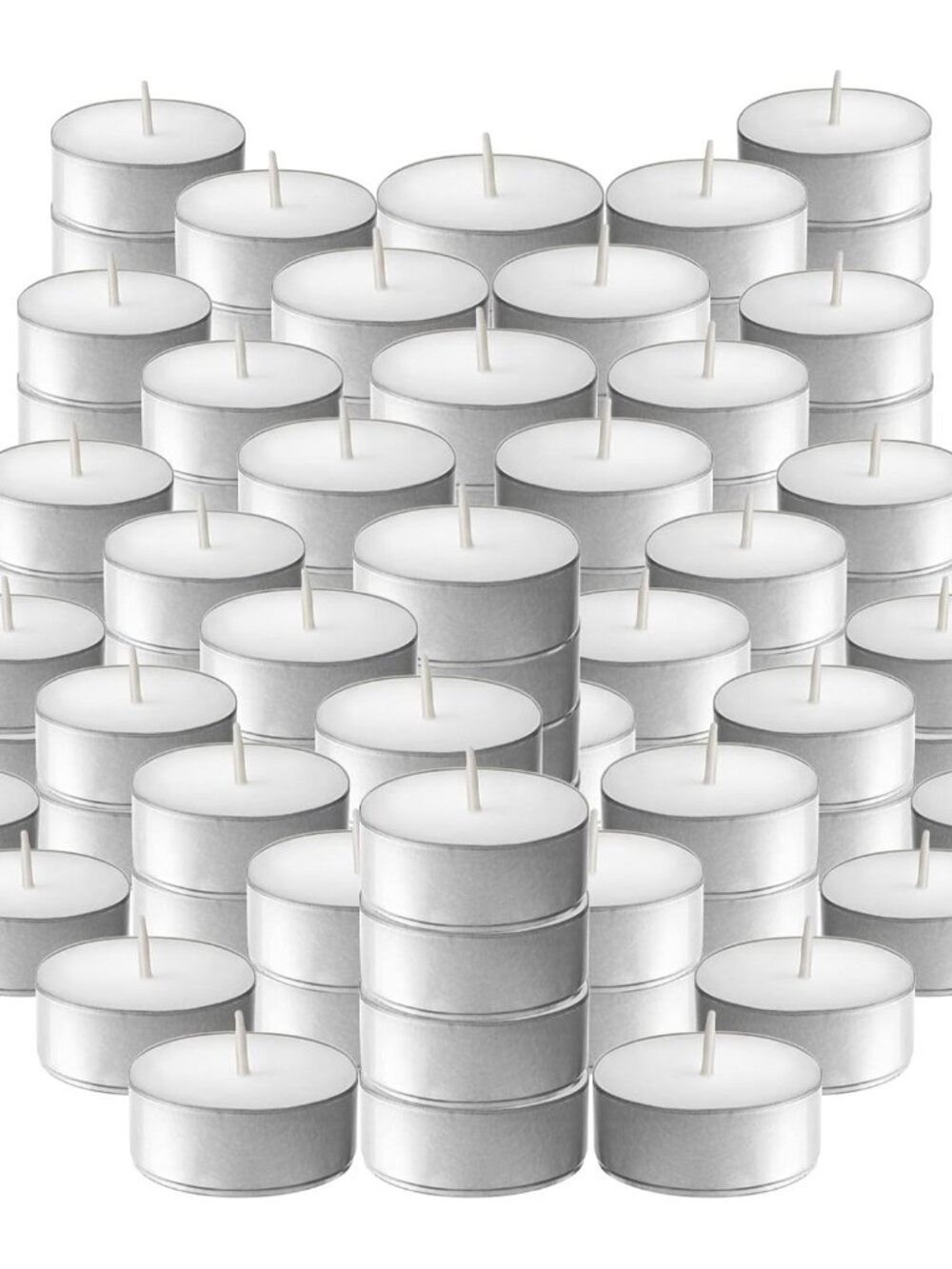 Tea Light Candles – Set of 100 Unscented Tea Lights – Burns Aprx. 4 Hours – Part